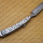 Personalized Damascus Folding Pocket Custom Blade Straight Razor very sharp with leather sheath