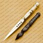 Custom Forged Hunter Damascus Steel Tri Dagger Hand Forged Twisted Pattern Kris Dagger With Cover