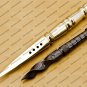 Custom Forged Hunter Damascus Steel Tri Dagger Hand Forged Twisted Pattern Kris Dagger With Cover