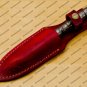 Custom Forged Hunter Damascus Steel Tri Dagger Hand Forged Twisted Pattern Kris Dagger With Cover