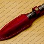 Custom Forged Hunter Damascus Steel Tri Dagger Hand Forged Twisted Pattern Kris Dagger With Cover