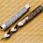 Custom Forged Hunter Damascus Steel Tri Dagger Hand Forged Twisted Pattern Kris Dagger With Cover
