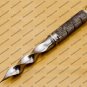 Custom Forged Hunter Damascus Steel Tri Dagger Hand Forged Twisted Pattern Kris Dagger With Cover
