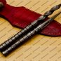Custom Forged Hunter Damascus Steel Tri Dagger Hand Forged Twisted Pattern Kris Dagger With Cover