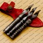 Custom Forged Hunter Damascus Steel Tri Dagger Hand Forged Twisted Pattern Kris Dagger With Cover