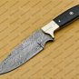 Damascus Hunting Knife, Damascus Fixed Blade, Skinner Gut Hook Knife, Viking Knife, Handmade Knife