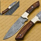 Damascus Hunting Knife, Damascus Fixed Blade, Skinner Gut Hook Knife, Viking Knife, Handmade Knife