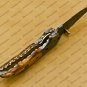 Custom Made Damascus Steel Folding Pocket Knife Best Gift for him groomsmen knives Fold knife