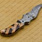 Custom Made Damascus Steel Folding Pocket Knife Best Gift for him groomsmen knives Fold knife