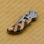 Custom Made Damascus Steel Folding Pocket Knife Best Gift for him groomsmen knives Fold knife