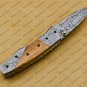 Custom Made Damascus Steel Folding Pocket Knife Best Gift for him groomsmen knives Fold knife