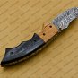 Custom Made Damascus Steel Folding Pocket Knife Best Gift for him groomsmen knives Fold knife