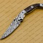 Custom Made Damascus Steel Folding Pocket Knife Best Gift for him groomsmen knives Fold knife