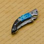 Custom Made Damascus Steel Folding Pocket Knife Best Gift for him groomsmen knives Fold knife
