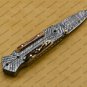 Custom Made Damascus Steel Folding Pocket Knife Best Gift for him groomsmen knives Fold knife
