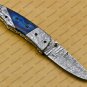 Custom Made Damascus Steel Folding Pocket Knife Best Gift for him groomsmen knives Fold knife