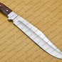D2 Custom Steel Hunting Bowie Knife Fixed Blade, Gift for him, Father's day gift With Leather Sheath