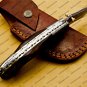 Custom Made Damascus Steel Folding Pocket Knife Best Gift for him groomsmen knives Fold knife
