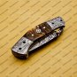 Custom Made Damascus Steel Folding Pocket Knife Best Gift for him groomsmen knives Fold knife