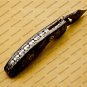 Custom Made Damascus Steel Folding Pocket Knife Best Gift for him groomsmen knives Fold knife