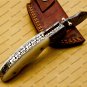 Custom Made Damascus Steel Folding Pocket Knife Best Gift for him groomsmen knives Fold knife