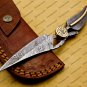 Custom Made Damascus Steel Folding Pocket Knife Best Gift for him groomsmen knives Fold knife