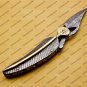 Custom Made Damascus Steel Folding Pocket Knife Best Gift for him groomsmen knives Fold knife