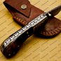 Custom Made Damascus Steel Folding Pocket Knife Best Gift for him groomsmen knives Fold knife