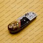 Custom Made Damascus Steel Folding Pocket Knife Best Gift for him groomsmen knives Fold knife