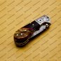 Custom Made Damascus Steel Folding Pocket Knife Best Gift for him groomsmen knives Fold knife
