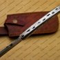 Damascus Steel Cleaver Chopper Chef Kitchen Knife Heavy Duty Damascus Handle Walnut Wood with Sheath