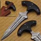 Deer Antler Dagger Knife, Hunting Knife, Double Edge Knife, Custom Engraved Gift Groomsmen Gifts
