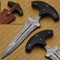 Deer Antler Dagger Knife, Hunting Knife, Double Edge Knife, Custom Engraved Gift Groomsmen Gifts