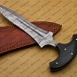 Deer Antler Dagger Knife, Hunting Knife, Double Edge Knife, Custom Engraved Gift Groomsmen Gifts