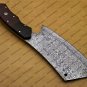 Damascus Steel Cleaver Chopper Chef Kitchen Knife Heavy Duty Damascus Handle Walnut Wood with Sheath