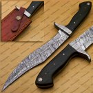 Handmade Damascus Steel Kukri Knife Densified Wood Handle Gift for Him  Anniversary Gift Valentines