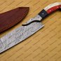 Damascus Steel Cleaver Chopper Chef Kitchen Knife Heavy Duty Damascus Handle Walnut Wood with Sheath