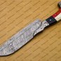Damascus Steel Cleaver Chopper Chef Kitchen Knife Heavy Duty Damascus Handle Walnut Wood with Sheath