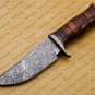 Handmade Damascus Steel Hunting Knife Damascus Skinner Knife, Camping  Boot Knife Walnut Wood Handle
