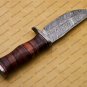 Handmade Damascus Steel Hunting Knife Damascus Skinner Knife, Camping  Boot Knife Walnut Wood Handle