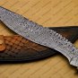Handmade Damascus Steel Kukri Knife Densified Wood Handle Gift for Him  Anniversary Gift Valentines