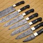 7 Pc Damascus Chef Knife Vintage Knife Forged Steel Knife Perfect Gift Kitchen Knife With Sheath