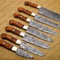 7 Pc Damascus Chef Knife Vintage Knife Forged Steel Knife Perfect Gift Kitchen Knife With Sheath
