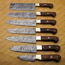 7 Pc Damascus Chef Knife Vintage Knife Forged Steel Knife Perfect Gift Kitchen Knife With Sheath
