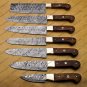 7 Pc Damascus Chef Knife Vintage Knife Forged Steel Knife Perfect Gift Kitchen Knife With Sheath