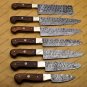 7 Pc Damascus Chef Knife Vintage Knife Forged Steel Knife Perfect Gift Kitchen Knife With Sheath