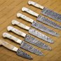 7 Pc Damascus Chef Knife Vintage Knife Forged Steel Knife Perfect Gift Kitchen Knife With Sheath
