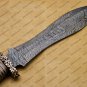 Beautiful Custom Handmade Damascus Steel Dagger Knife with Leather Sheath