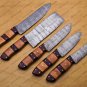 Damascus Steel Kitchen Chef Knives Set Of 5pcs Handmade Chef's Knife Set Kitchen Knives Gift For Him