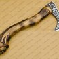 Handcrafted Viking Axe Set Forged Carbon Steel with Engraved Ash Wood Handle Perfect Birthday Gift